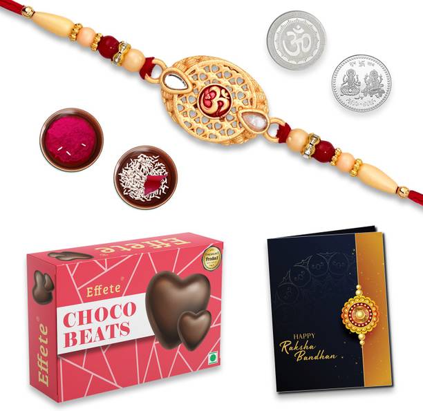 Effete Rakhi Combo for Brother with Chocolate Beats (32-GM)Rakhi Gift |Y22K1_533_CB32 Assorted Gift Box