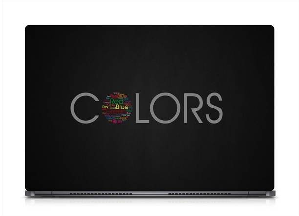 i-Birds ® Colors Typography Exclusive High Quality Laptop Decal, laptop skin sticker 15.6 inch (15 x 10) Inch iB-5K_skin_0873 High Quality HD Printed Vinyl Laptop Decal 15.6
