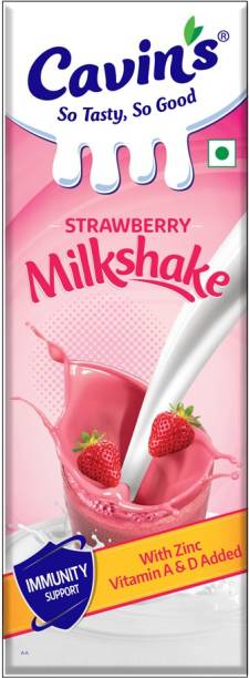 Cavin's Strawberry Milkshake, with Zinc, Vitamin A & D, No Preservative
