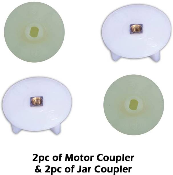 QEMIQ ® - 2u motor 2u jar couplers -Fits-Preethi/Pigeon/Kenstar/Sumeet/Orient/Bajaj-.. Mixer Grinder Coupler