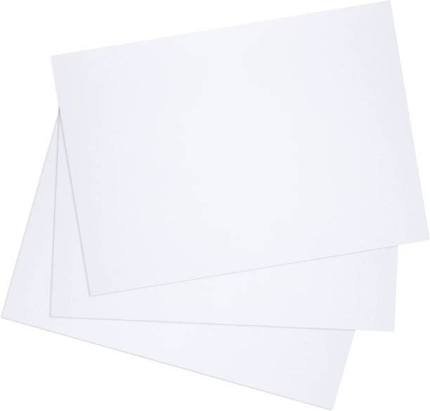 KRASHTIC Ivory Sheets, A3 Size, Pack Of 20, Drawing Paper For Making Chart and Drawing Plain A3 300 gsm Drawing Paper