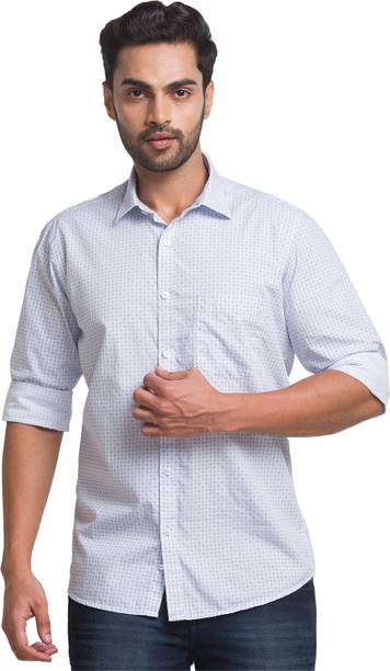 Men Tailored Fit Printed Formal Shirt