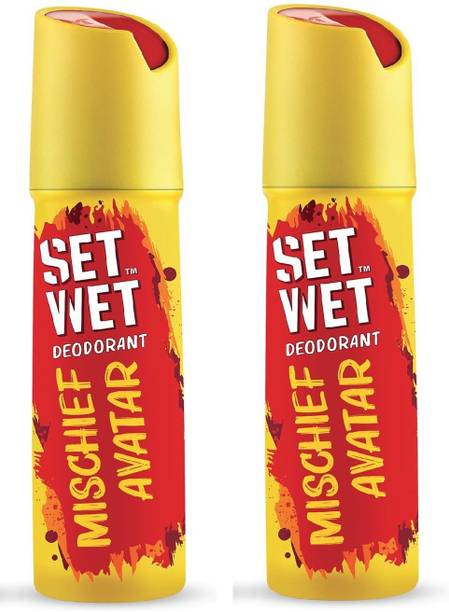 SET WET Mischief Avatar Deodorant For Men (150ml X 2) Deodorant Spray  -  For Men