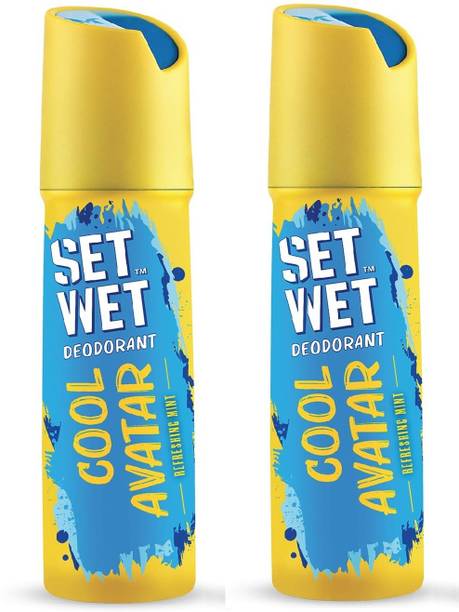 SET WET Cool Avatar Deodorant For Men (150ml X 2) Deodorant Spray  -  For Men