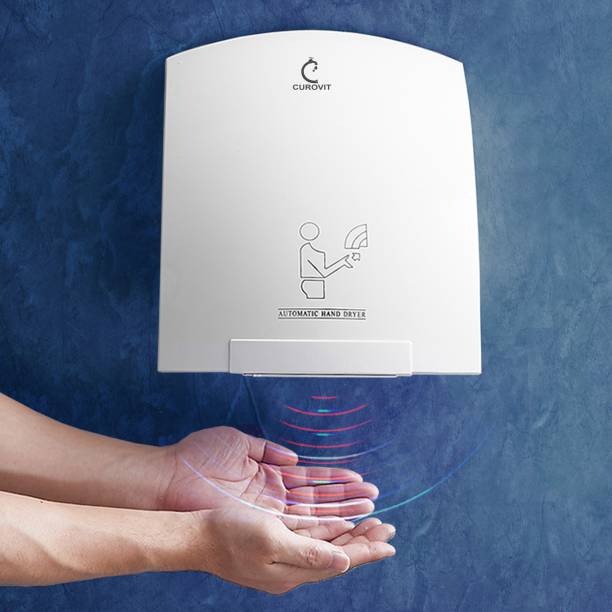 CUROVIT ABS Kelby Wall Mount Hand Dryer suitable for Hotels / Home Electric Skin & Hand Dryer Machine