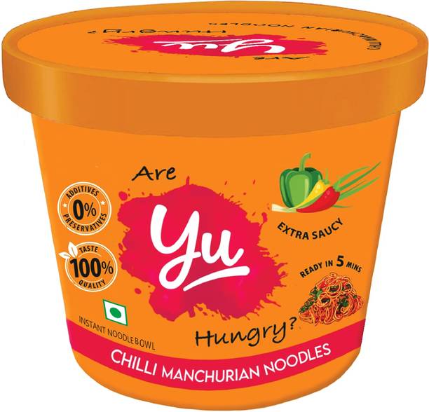 Yu Chilli Manchurian Instant Food Ready To Eat No Preservatives Cup Noodles Vegetarian