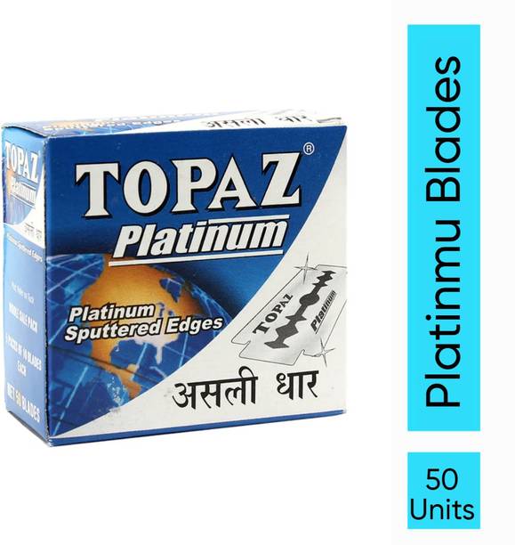 TOPAZ Platinum Sputtered Double Edge Shaving Blades