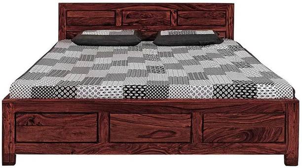 marutiwood Solid Wood King Size Drawer Bed Solid Wood King Drawer Bed