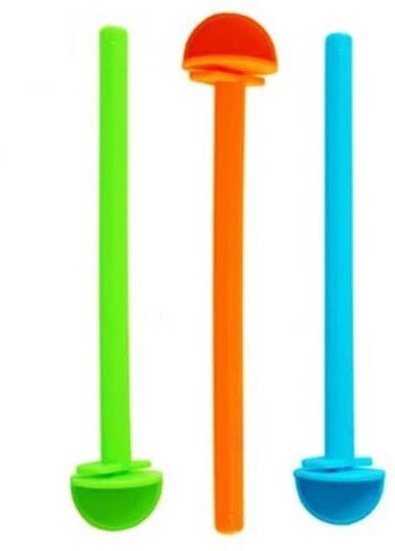 Mr Traders Plastic Bird Cage Standing Perches (Pack of 3) Multicolor (Color May Vary) Bird Play Stand