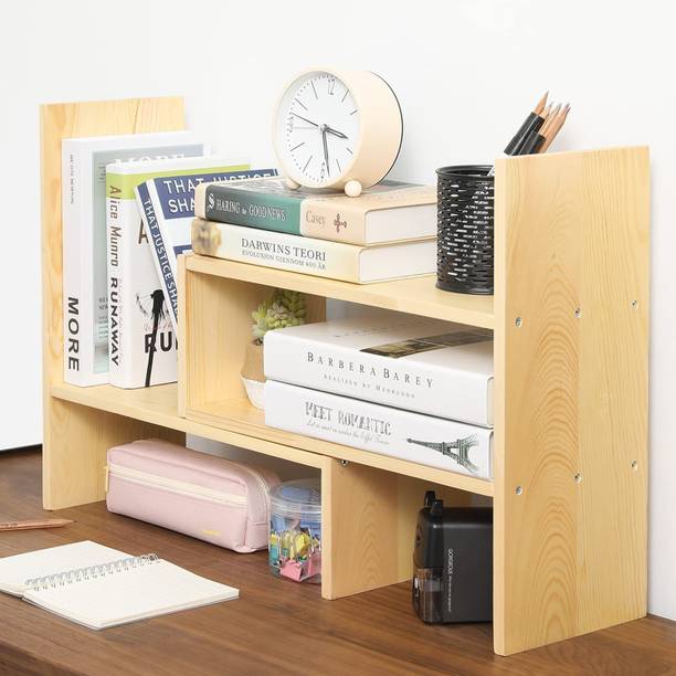 UniAart Engineered Wood Open Book Shelf