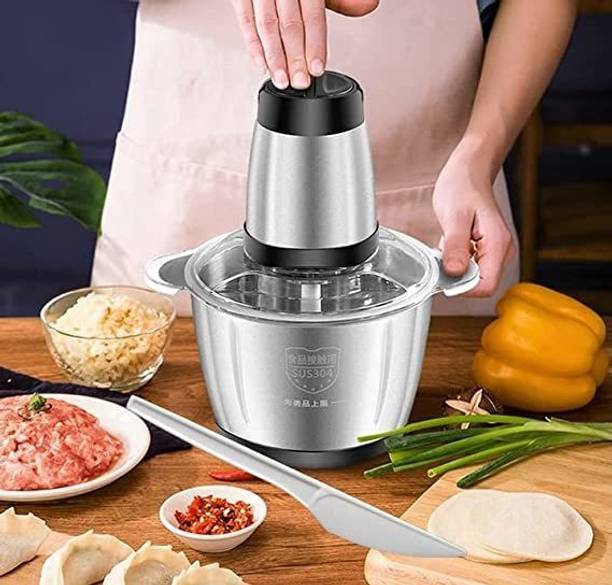 Divvy 220V 2 Speeds 304 Stainless Steel Electric Chopper Meat Grinder (250 watts) Electric Vegetable Chopper