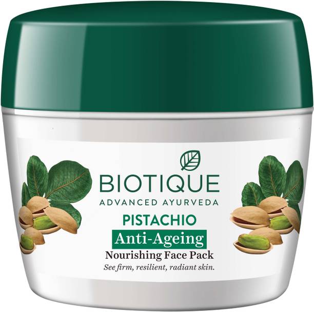BIOTIQUE Pistachio Anti Ageing Nourishing Face Pack IIGlowing Skin IIDark Spots