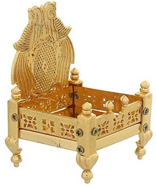 KRIWIN Singhasan for Laddu Gopal ji | Golden Color | Metal Jhula