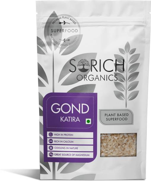 Sorich Organics Gond Katira 400GM Tragacanth Dried Gum in Dry fruits Assorted Seeds & Nuts Assorted Seeds & Nuts