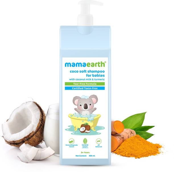 Mamaearth Coco Soft Shampoo with Coconut Milk & Turmeric, for babies, 400ml