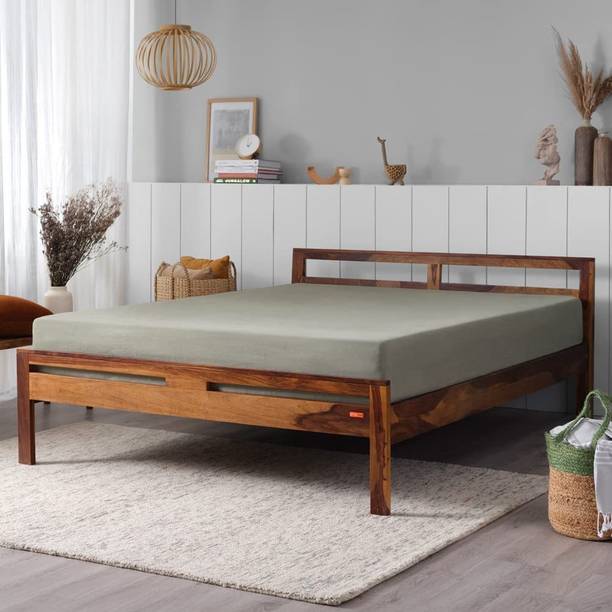 SHEESHAMIYA Solid Sheesham Wood Bedrrom \Living Room Solid Wood Double Bed