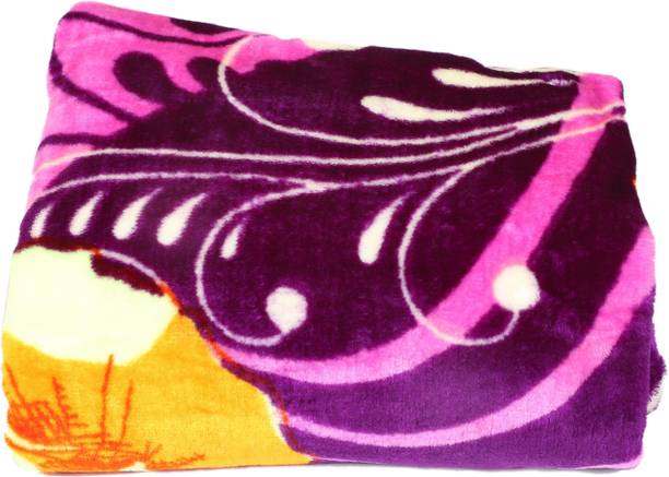 MFI Printed Double Mink Blanket for  Heavy Winter