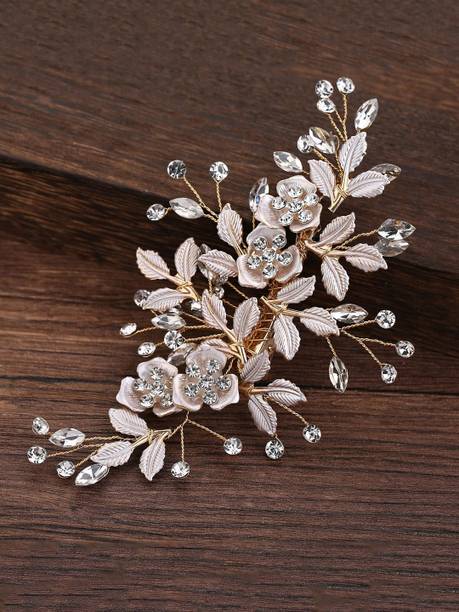 YELLOW CHIMES Hair Vines for Girls Bridal Floral Hair Vine Hair Hair Pin