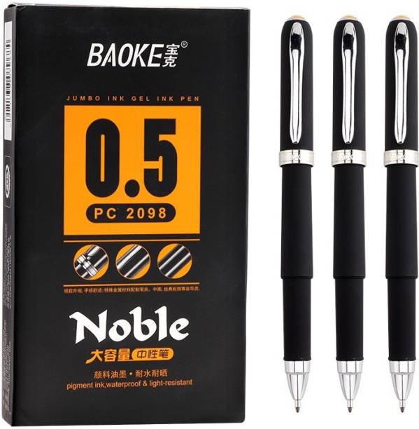 Baoke Jumbo Black Gel Ink 0.5mm waterproof&Light-Resistant pens For students&office Gel Pen