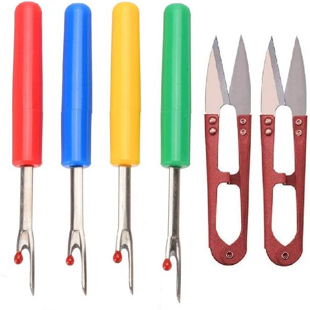 RKY Combo 4PC Seam Rippers 2 Cutters Sewing Craft Tool Thread Unpicker Stitch Opener Seam Ripper