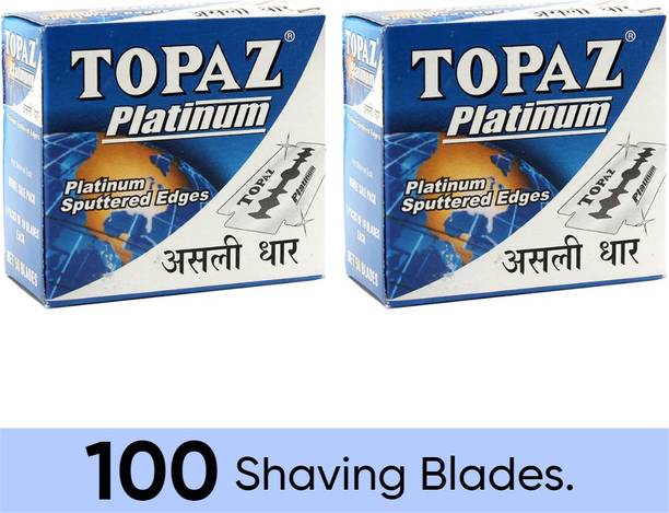 TOPAZ Platinum Double Edges Salon Shaving Blades