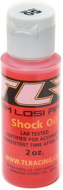 Team Losi Racing Silicone Shock Oil, 50wt, 2oz Fork Oil