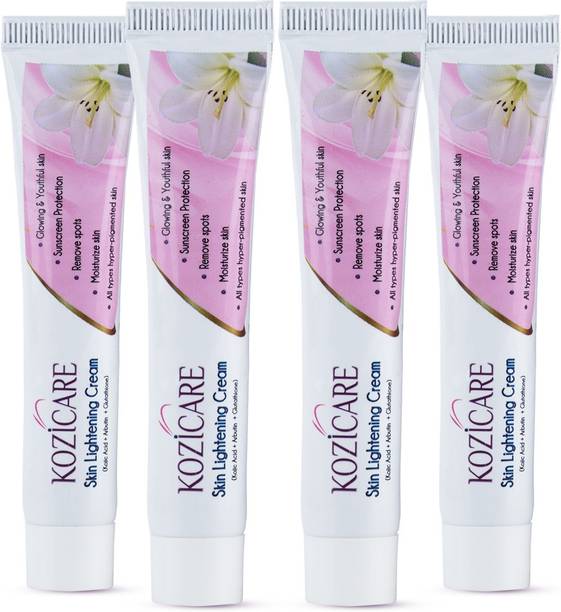Kozicare Skin Lightening Cream with Kojic Acid & Arbutin-15gm (Pack of 4)