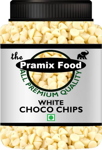Pramix White Choco Chips, Chocolate Chips For Baking & Cake Decoration - 250g Truffles