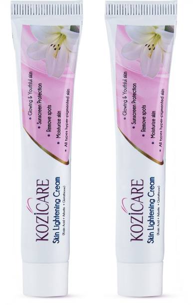 West Coast Kozicare Skin Lightening Cream with Kojic Acid & Arbutin-15gm (Pack of 2)
