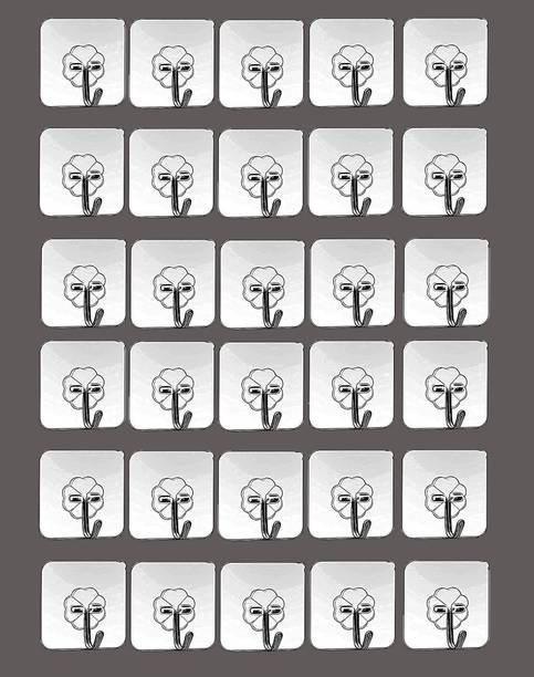 Tuelip Set of 30 Wall Hooks Heavy Duty Hooks for Hanging 10KG (Max) Hook 30