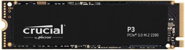 Crucial CT2000P3SSD8 2000 GB Desktop, Laptop Black PCIe NVMe Internal Solid State Drive (SSD) (P3 PCIe 3.0 NVMe M.2 2280)