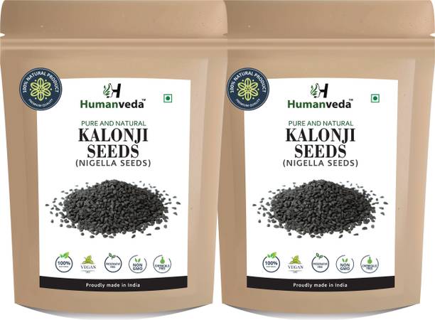 Humanveda KALONJI Seeds / Nigella (Black cumin) / Fennel flower for Calcium Seed