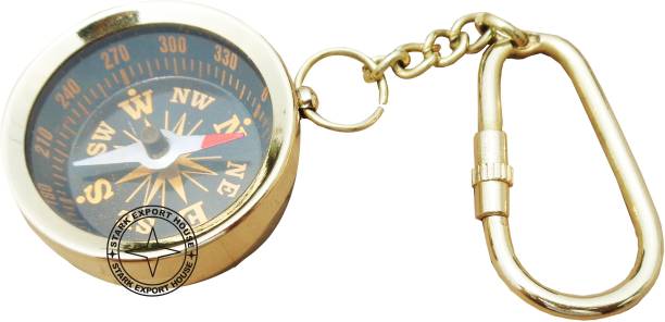 Stark Export House Brass Sundial Round Directional Compass 1.5 Inch Compass