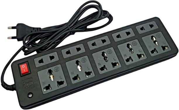 Sanhan ELECTRIC BOARD EXTENSION CORD POWER STRIP MULTI PLUG 10 socket 3m 10  Socket Extension Boards