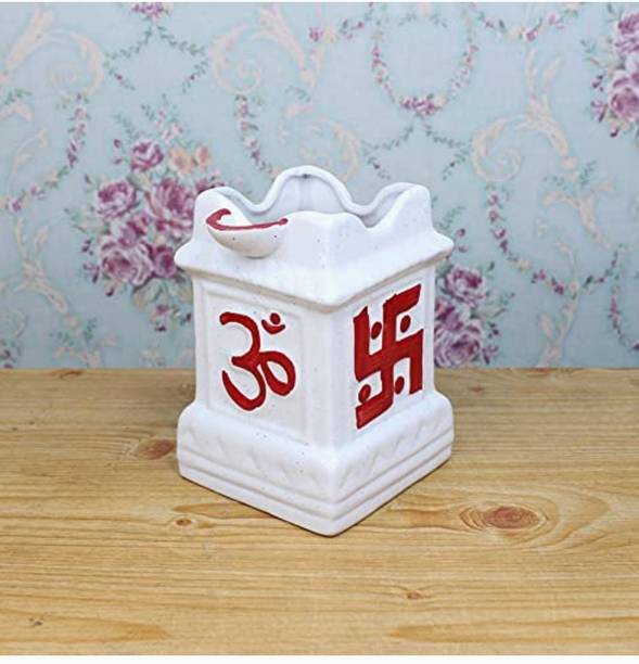 OriginalCeramics White Tulsi Plant Pot Plant Container Set
