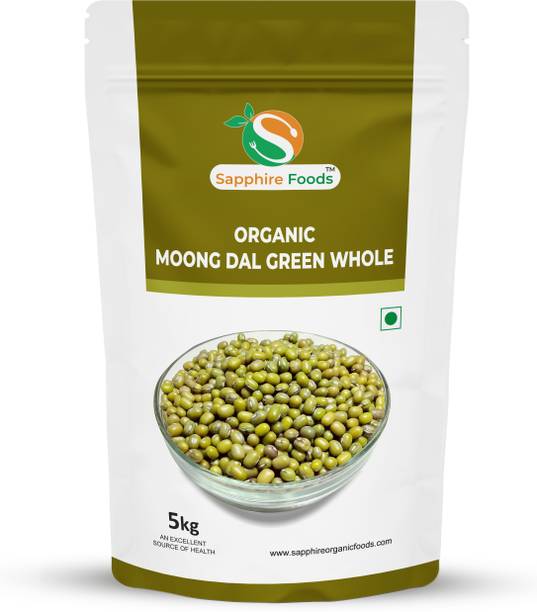 Sapphire Foods Organic Green Moong Dal (Whole)