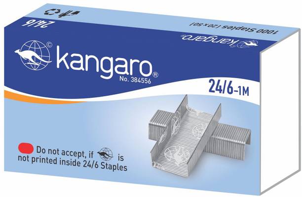 Kangaro Manual No. 24/6-1M Desk Essentials Heavy Duty Steel Wire Stapler Pin