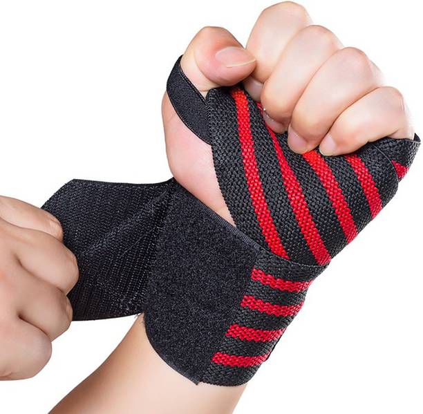 BQH Wrist Support Band | Wrist Wrap | Hand Band with Adjustable Size Gym & Fitness Gloves