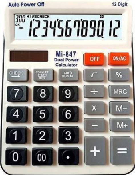 INIV MI847 ELECTRONIC CALCULATOR MI847 Check & Correct Basic  Calculator