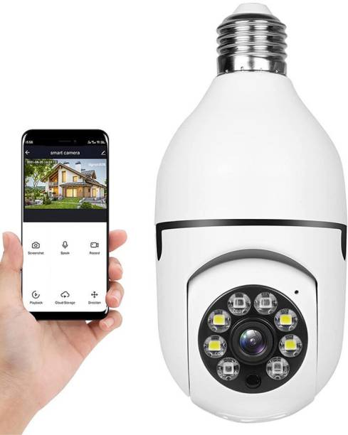 JRONJ Hidden Wifi Wireless CCTV Spy Camera Smart LED Bulb Panoramic Security Camera