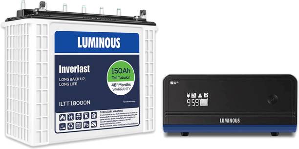 LUMINOUS Zelio+ 1100 Inverter_ILTT 18000N Tubular Inverter Battery