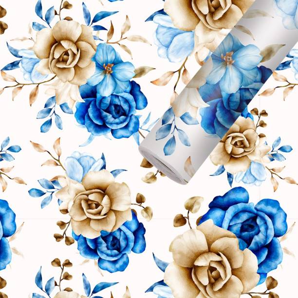 BDM 200 cm Wallpaper Rolls For Home Decoration Wall Sticker for Decor Floral (40x200CM) Self Adhesive Sticker