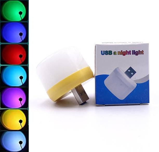 MOOZMOB Upgraded Version Automatic 7 Color Changing USB Operated RGB Light LED RGB Lamp for Small Rooms Home Decor Parties Bedroom & More Led Light