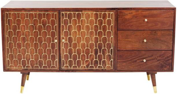 marutiwood Cabinet With Drawers Solid Wood Free Standing Chest of Drawers