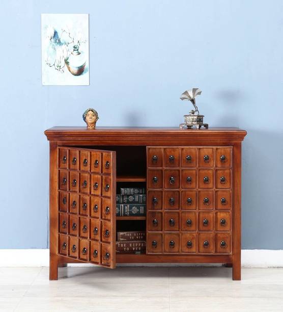 marutiwood Cabinet With Drawers Solid Wood Free Standing Chest of Drawers