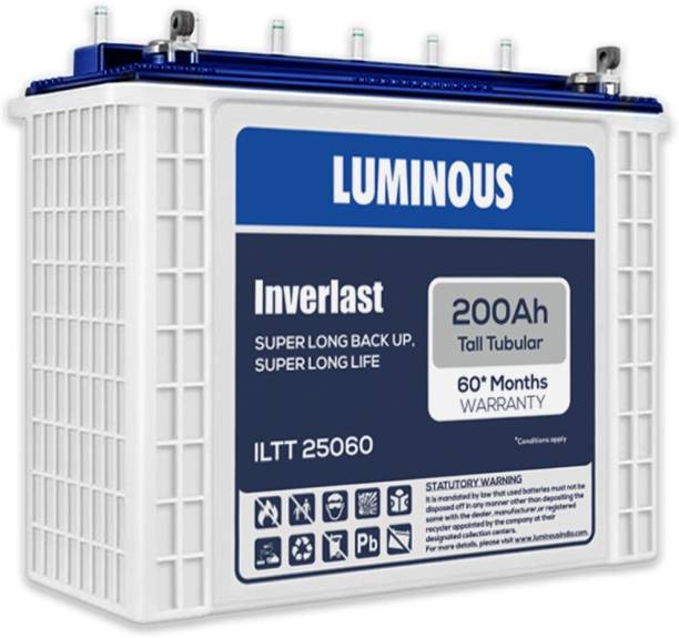 LUMINOUS ILTT25060 200Ah Tall Tubular Inverter Battery