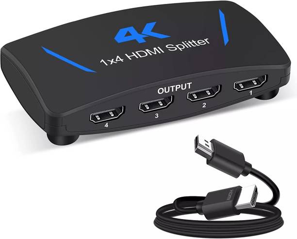 microware  TV-out Cable 1 in 4 out 4k 30hz 1080p 3d hdmi splitter 1 in 4 out 4 way HDMI Splitter