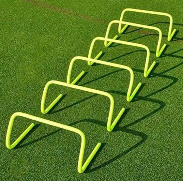 GOLS Plastic Speed Hurdles (For Adults Pack of 12) Agility Hurdles, 12 (Parrot Green) 12 INCHI Regular Agility Pole