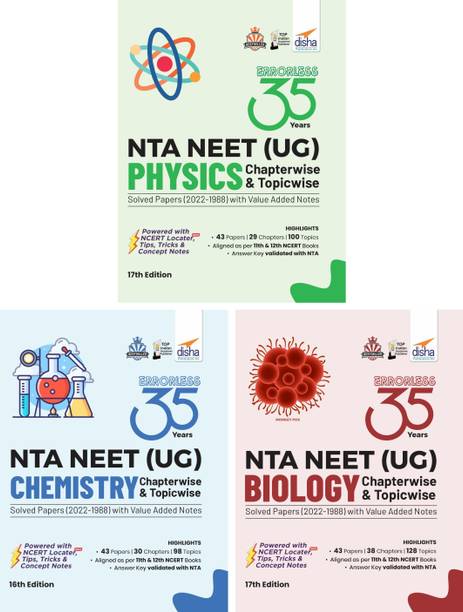 35 Previous Year Nta Neet (Ug) Physics, Chemistry & Biology Chapterwise & Topicwise Solved Papers with Value Added Notes (2022 - 1988)