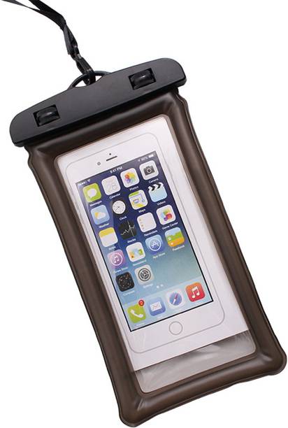 WRADER Pouch for Rain Mobile Touch Sensitive Waterproof Mobile Pouch with Strap, Size upto 6.5" Smartphones